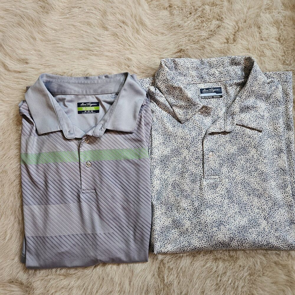 2 Ben Hogan Performance SS Polo Shirts Patterns